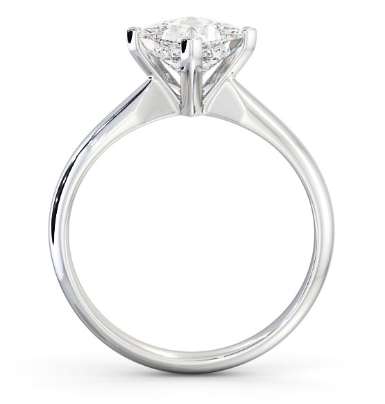 Princess Diamond Rotated Head Engagement Ring Platinum Solitaire ENPR50_WG_THUMB1