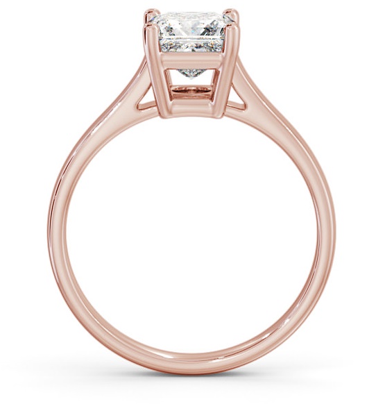 Princess Diamond Box Style Setting Engagement Ring 9K Rose Gold Solitaire ENPR51_RG_THUMB1