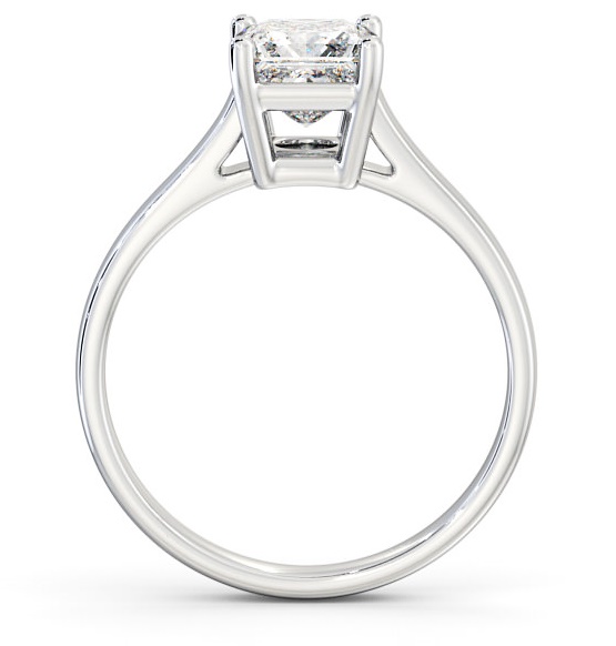 Princess Diamond Box Style Setting Engagement Ring Platinum Solitaire ENPR51_WG_THUMB1