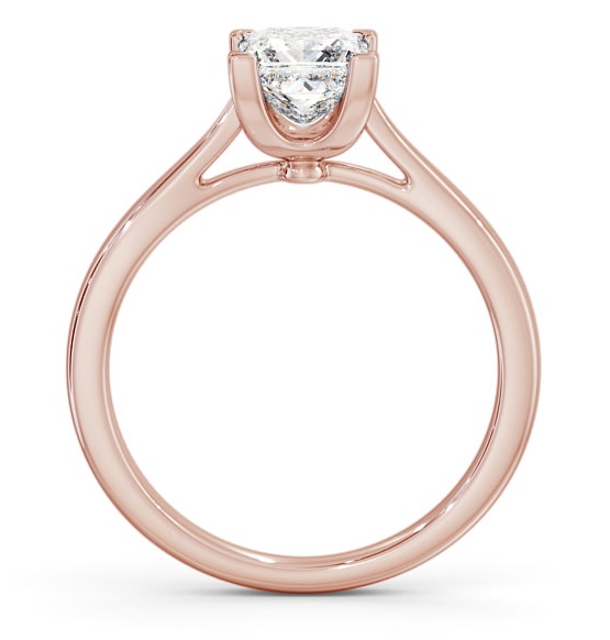 Princess Diamond Basket Setting Engagement Ring 18K Rose Gold Solitaire ENPR53_RG_THUMB1