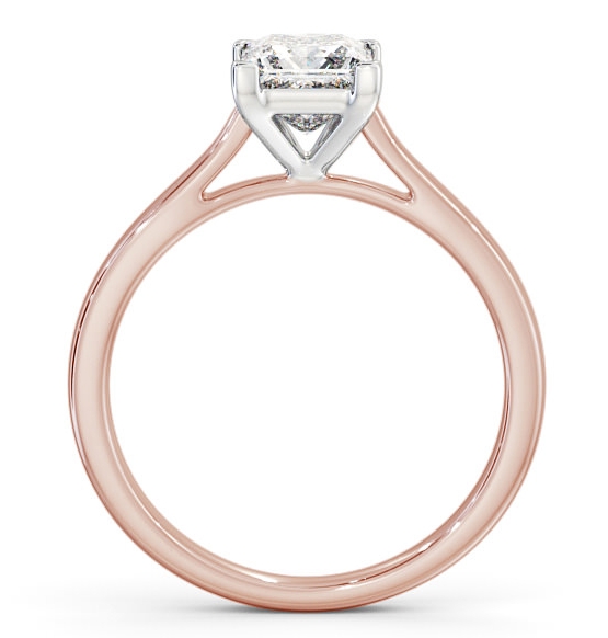 Princess Diamond Classic 4 Prong Ring 18K Rose and White Gold Solitaire ENPR55_RWG_THUMB1 