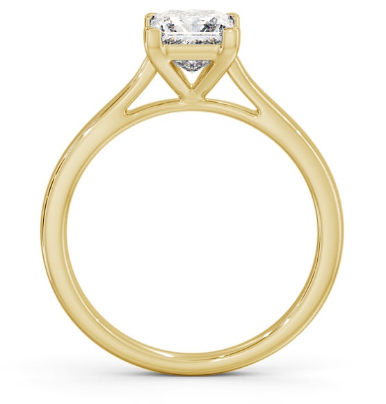 Princess Diamond Classic 4 Prong Ring 18K Yellow Gold Solitaire ENPR55_YG_THUMB1 