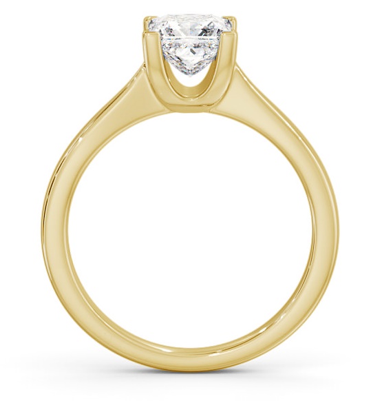 Princess Diamond Basket Setting Ring 18K Yellow Gold Solitaire ENPR57_YG_THUMB1 