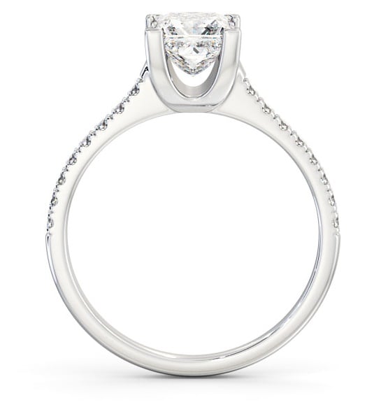 Princess Diamond Basket Setting Engagement Ring Palladium Solitaire ENPR57S_WG_THUMB1 