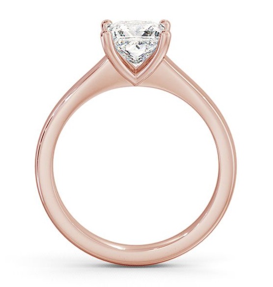 Princess Diamond Elegant Engagement Ring 18K Rose Gold Solitaire ENPR5_RG_THUMB1