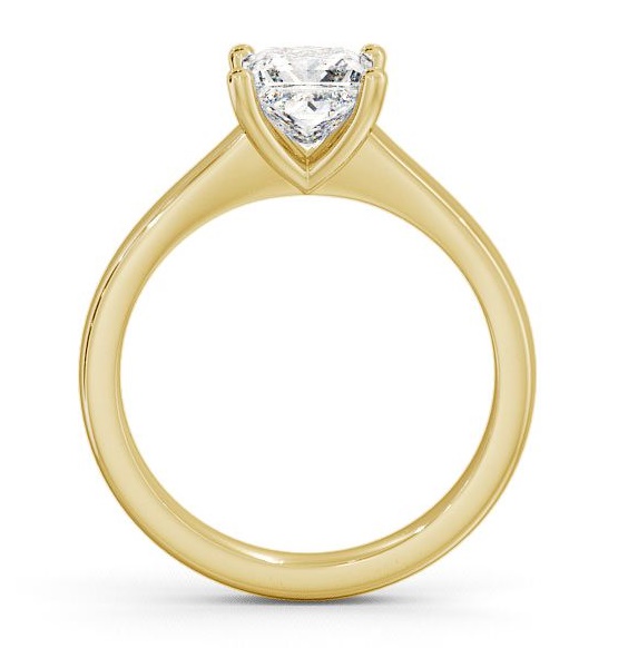 Princess Diamond Elegant Engagement Ring 9K Yellow Gold Solitaire ENPR5_YG_THUMB1 