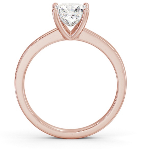 Princess Diamond Classic 4 Prong Engagement Ring 9K Rose Gold Solitaire ENPR60_RG_THUMB1