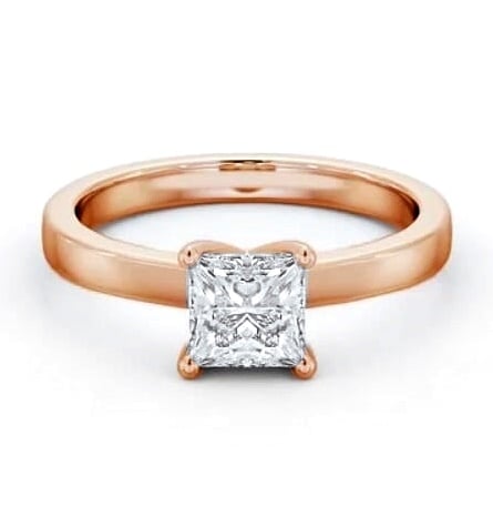 Princess Diamond Classic 4 Prong Ring 18K Rose Gold Solitaire ENPR60_RG_THUMB2 