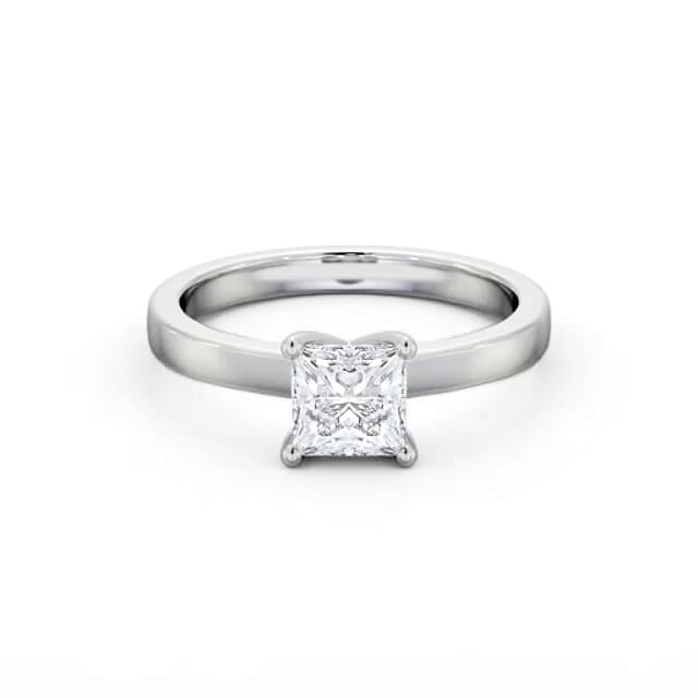 Princess Diamond Engagement Ring Palladium Solitaire - Blake ENPR60_WG_HAND