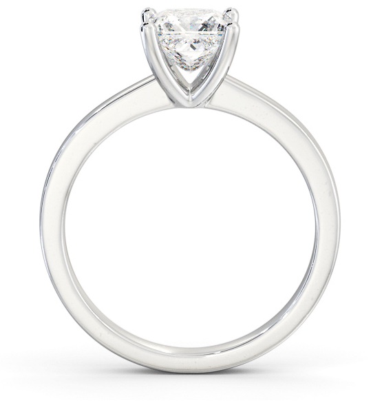 Princess Diamond Classic 4 Prong Engagement Ring Palladium Solitaire ENPR60_WG_THUMB1