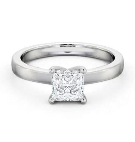 Princess Diamond Classic 4 Prong Ring 18K White Gold Solitaire ENPR60_WG_THUMB2 