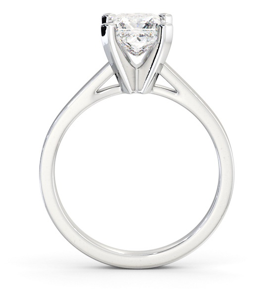 Princess Diamond Square Prongs Engagement Ring Platinum Solitaire ENPR63_WG_THUMB1