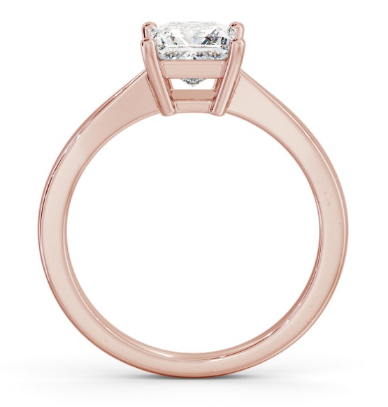 Princess Diamond Box Style Setting Engagement Ring 9K Rose Gold Solitaire ENPR66_RG_THUMB1