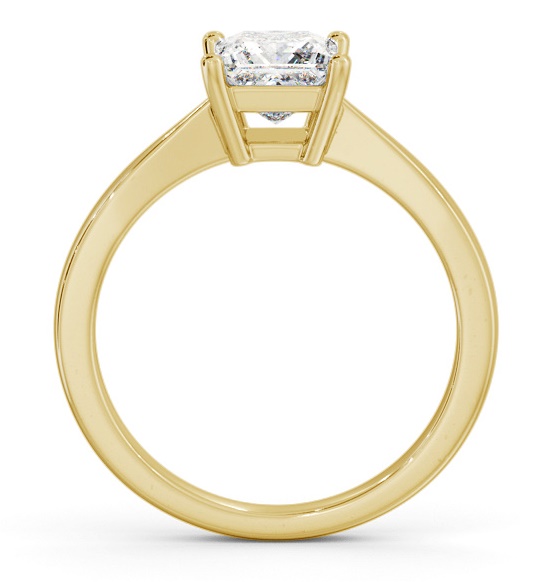 Princess Diamond Box Style Setting Engagement Ring 18K Yellow Gold Solitaire ENPR66_YG_THUMB1
