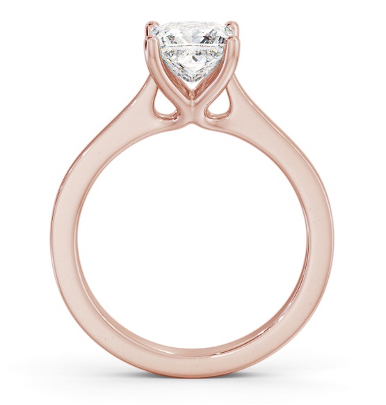 Princess Diamond Elevated Setting Engagement Ring 9K Rose Gold Solitaire ENPR69_RG_THUMB1