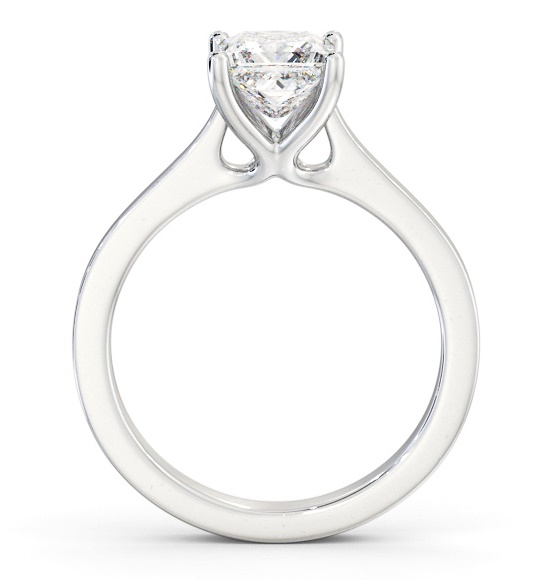Princess Diamond Elevated Setting Engagement Ring 18K White Gold Solitaire ENPR69_WG_THUMB1