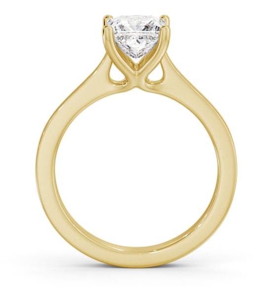 Princess Diamond Elevated Setting Engagement Ring 9K Yellow Gold Solitaire ENPR69_YG_THUMB1