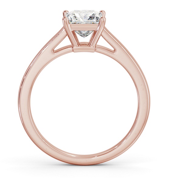 Princess Diamond Box Style Setting Engagement Ring 9K Rose Gold Solitaire ENPR72_RG_THUMB1