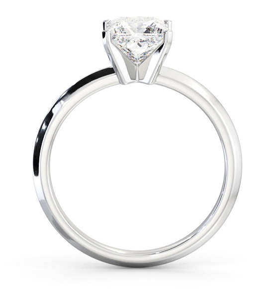Princess Diamond Knife Edge Band Engagement Ring Platinum Solitaire ENPR78_WG_THUMB1
