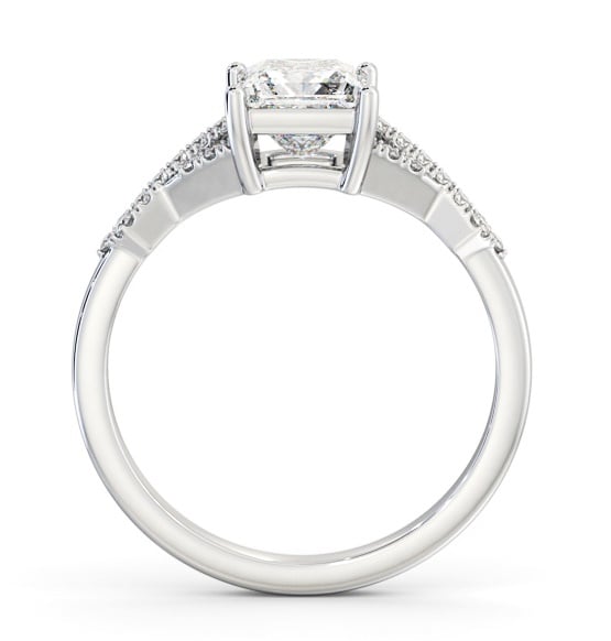 Princess Diamond Contemporary Style Ring Palladium Solitaire ENPR78S_WG_THUMB1 