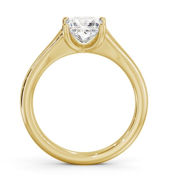 Princess Diamond Low Set Engagement Ring 18K Yellow Gold Solitaire ENPR7_YG_THUMB1 