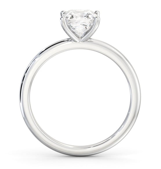 Princess Diamond Sleek 4 Prong Ring 18K White Gold Solitaire ENPR81_WG_THUMB1 