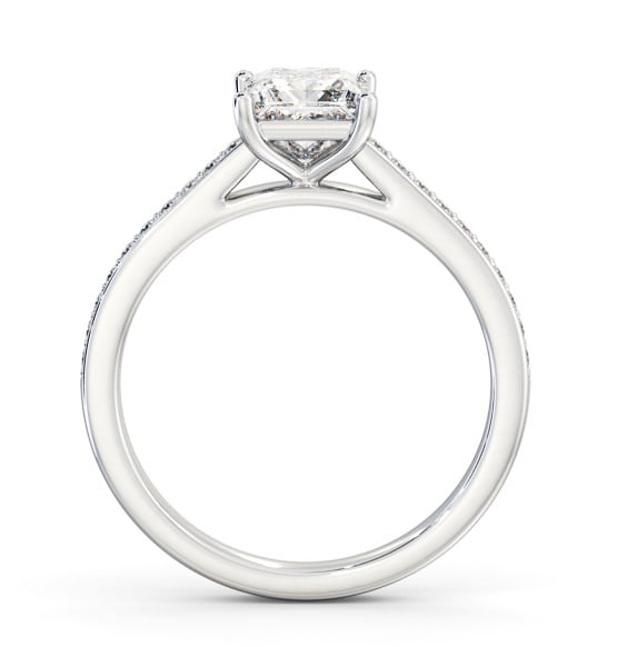 Princess Diamond 4 Prong Engagement Ring Palladium Solitaire ENPR83S_WG_THUMB1 