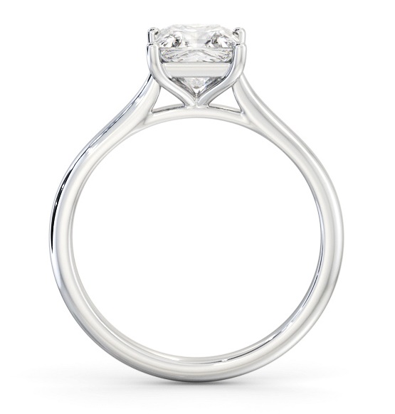 Princess Diamond Tapered Band 4 Prong Ring 18K White Gold Solitaire ENPR84_WG_THUMB1 