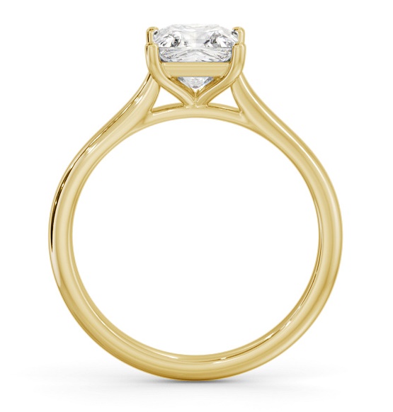 Princess Diamond Tapered Band 4 Prong Ring 18K Yellow Gold Solitaire ENPR84_YG_THUMB1 