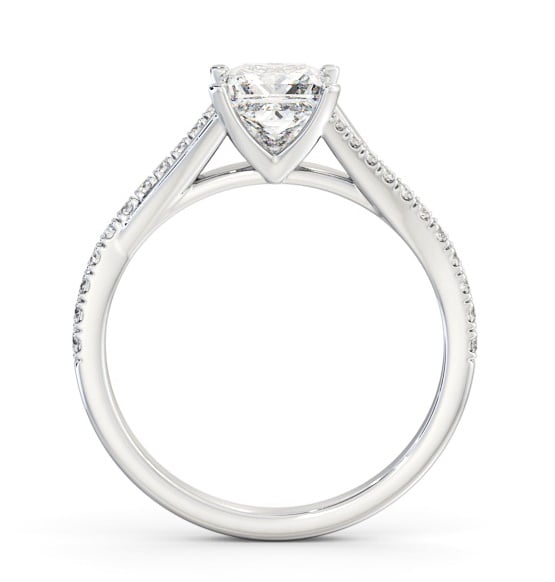 Princess Ring Palladium Solitaire with Offset Side Stones ENPR84S_WG_THUMB1 