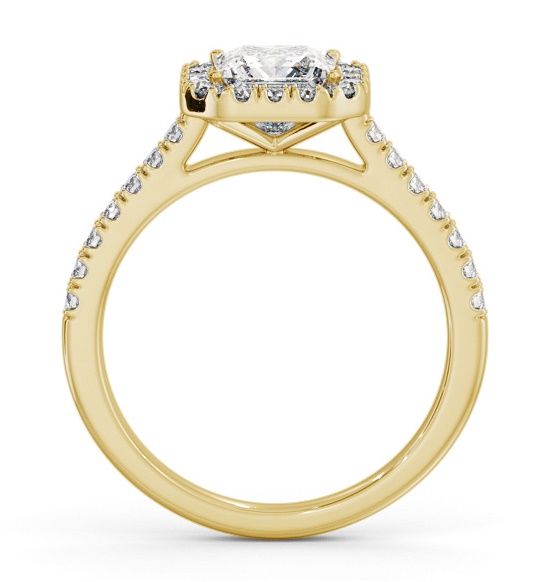 Halo Princess Diamond Traditional Engagement Ring 18K Yellow Gold ENPR89_YG_THUMB1 