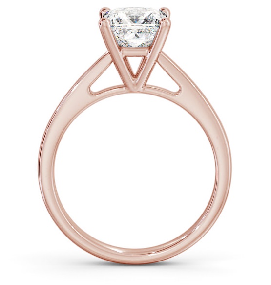 Princess Diamond High Set Engagement Ring 9K Rose Gold Solitaire ENPR8_RG_THUMB1 
