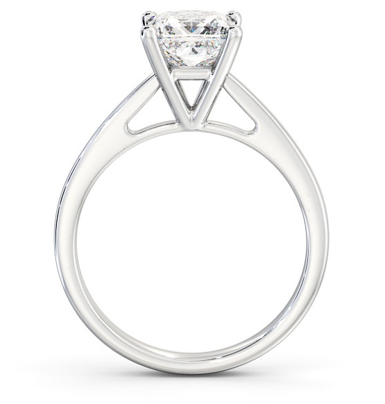 Princess Diamond High Set Engagement Ring 9K White Gold Solitaire ENPR8_WG_THUMB1