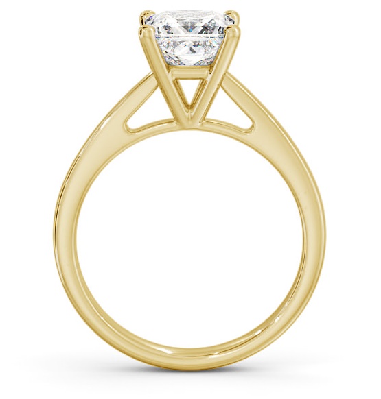 Princess Diamond High Set Engagement Ring 9K Yellow Gold Solitaire ENPR8_YG_THUMB1
