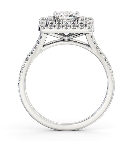 Double Halo Princess Diamond Engagement Ring 18K White Gold ENPR97_WG_THUMB1 