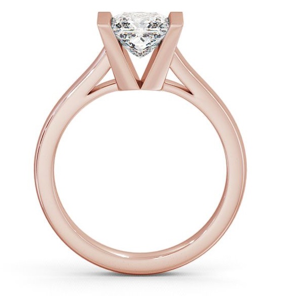 Princess Diamond Tension Set Engagement Ring 18K Rose Gold Solitaire ENPR9_RG_THUMB1