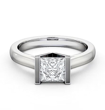 Princess Diamond Tension Set Engagement Ring Platinum Solitaire ENPR9_WG_THUMB2 