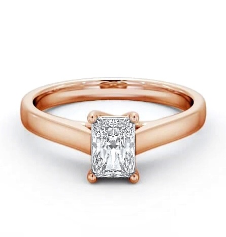 Radiant Diamond Trellis Design Engagement Ring 9K Rose Gold Solitaire ENRA13_RG_THUMB2 