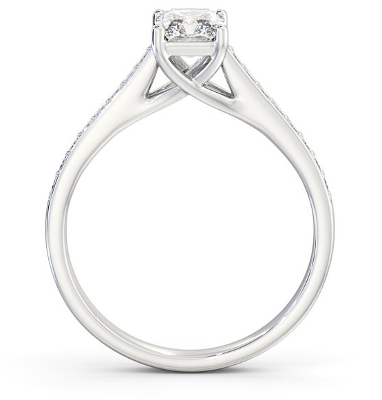 Radiant Diamond Trellis Design Engagement Ring Platinum Solitaire ENRA13S_WG_THUMB1 