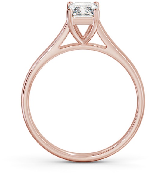 Radiant Diamond Classic 4 Prong Engagement Ring 18K Rose Gold Solitaire ENRA15_RG_THUMB1