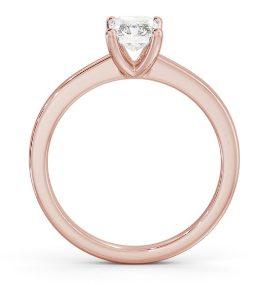 Radiant Diamond Classic 4 Prong Engagement Ring 18K Rose Gold Solitaire ENRA18_RG_THUMB1