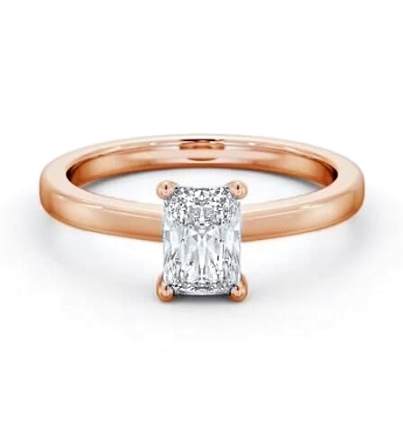 Radiant Diamond Classic 4 Prong Ring 18K Rose Gold Solitaire ENRA18_RG_THUMB1