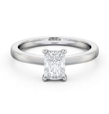 Radiant Diamond Classic 4 Prong Ring 9K White Gold Solitaire ENRA18_WG_THUMB2 