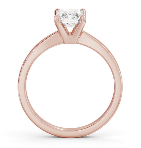 Radiant Diamond Classic 4 Prong Engagement Ring 18K Rose Gold Solitaire ENRA19_RG_THUMB1