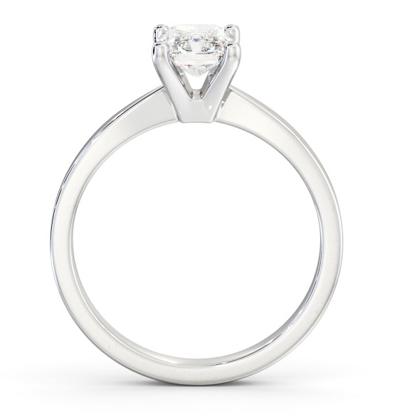 Radiant Diamond Classic 4 Prong Engagement Ring 18K White Gold Solitaire ENRA19_WG_THUMB1