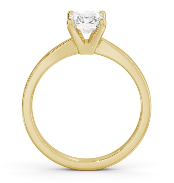 Radiant Diamond Classic 4 Prong Engagement Ring 18K Yellow Gold Solitaire ENRA19_YG_THUMB1
