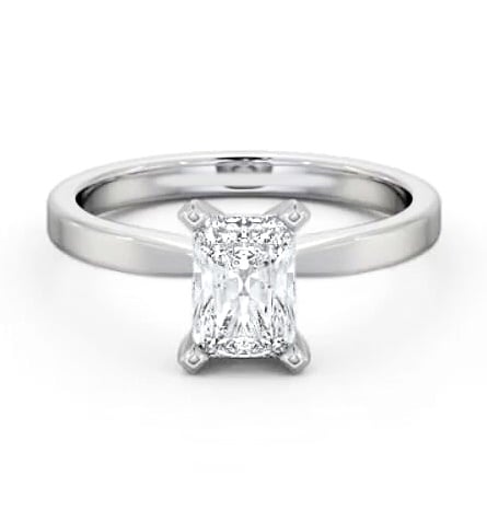 Radiant Diamond Square Prongs Engagement Ring 9K White Gold Solitaire ENRA20_WG_THUMB1