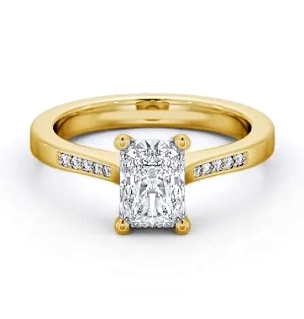 Radiant Diamond Elevated Setting Ring 9K Yellow Gold Solitaire ENRA21S_YG_THUMB1