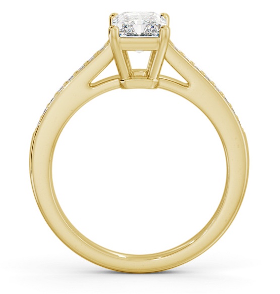 Radiant Diamond Box Style Setting Ring 9K Yellow Gold Solitaire ENRA22S_YG_THUMB1 
