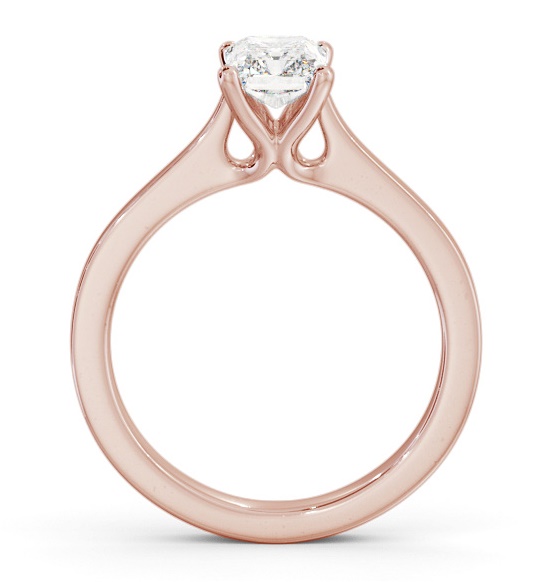 Radiant Diamond Elevated Setting Ring 18K Rose Gold Solitaire ENRA25_RG_THUMB1 
